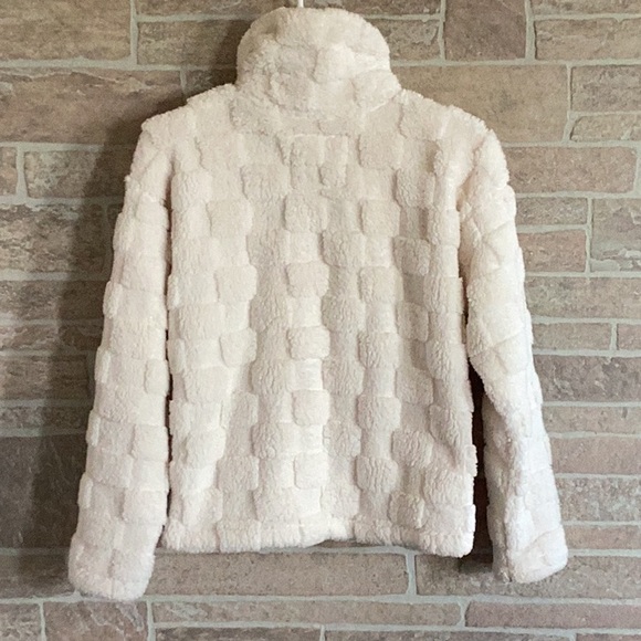 Abercrombie Kids Cozy Sherpa Cream Jacket - Picture 3 of 8
